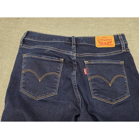 Levi Strauss Co 312‎ Shaping Slim Dark Wash Jeans Women Size 27 W27 L28 - Picture 6 of 7